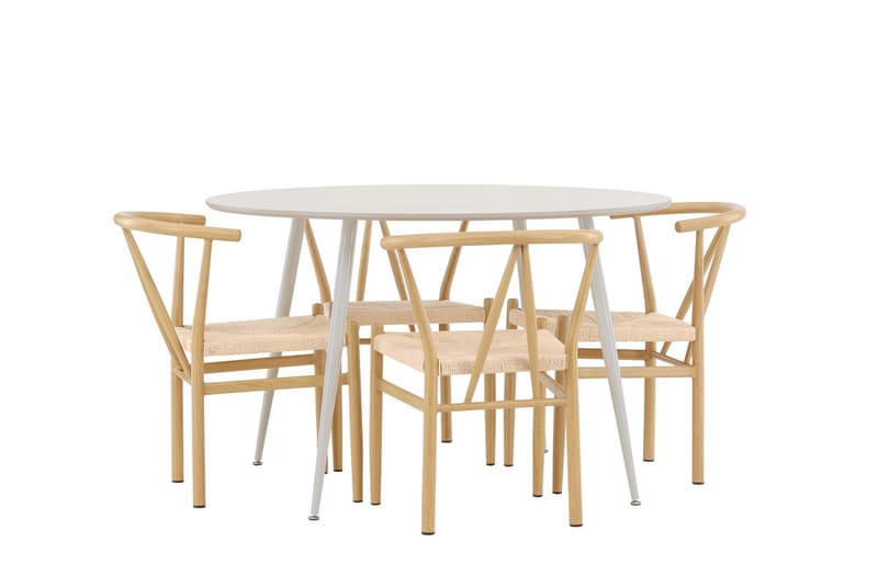Round Dining Set Venture Home - Møbler - Borde - Spisebordssæt