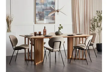 Rouyn Spisebord 100x200 cm - Lysebrun - Møbler - Borde - Spisebord og køkkenbord