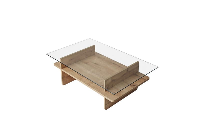 Rubby Sofabord 105 cm - Hvid/Mørkegrøn - Møbler - Borde - Sofabord