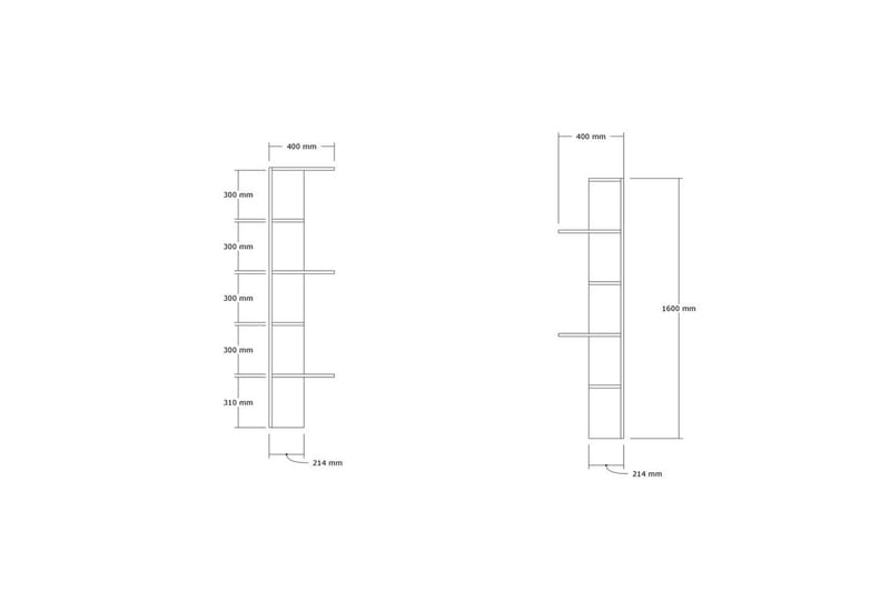 Ruigoord Bogreol 40 cm - Eg - Opbevaring - Hylder & Reoler - Bogreol