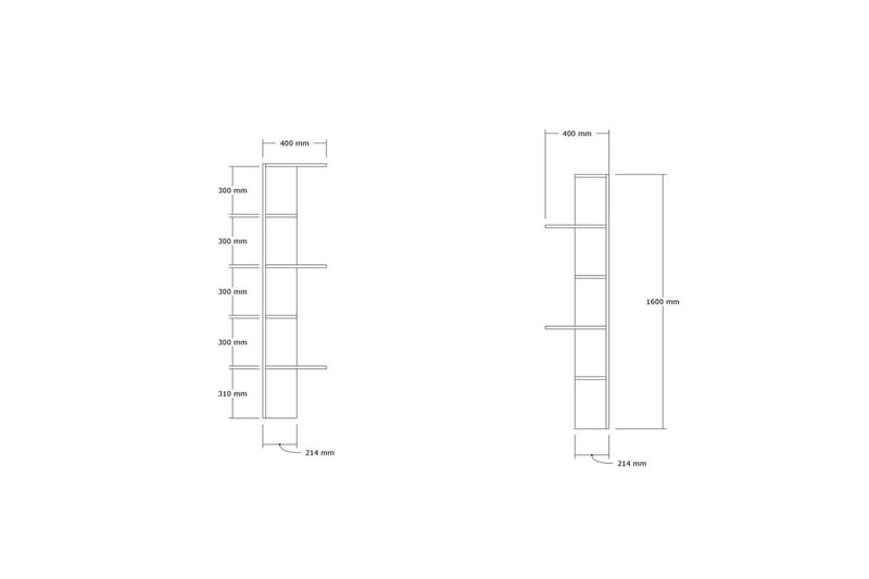 Ruigoord Bogreol 40 cm - Eg - Opbevaring - Hylder & Reoler - Bogreol