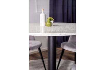 Runa Spisebordssæt inkl. 4 Valerie Velourstole - Møbler - Borde - Spisebordssæt