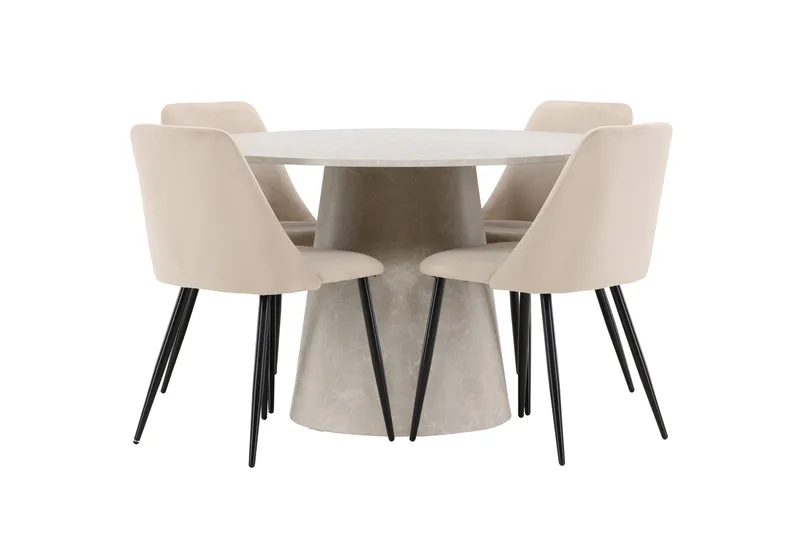 Rund matgrupp Venture Home Beige Beige 4st