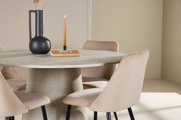 Rund matgrupp Venture Home Beige Beige 4st - Møbler - Borde - Spisebordssæt