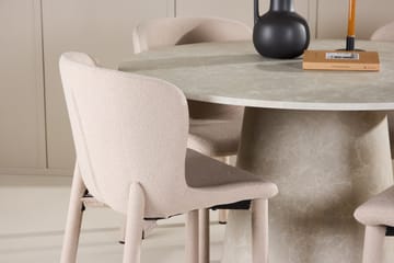 Rund matgrupp Venture Home Beige Beige 4st - Møbler - Borde - Spisebordssæt