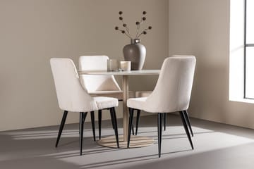 Rund matgrupp Venture Home Beige Beige 4st - Møbler - Borde - Spisebordssæt