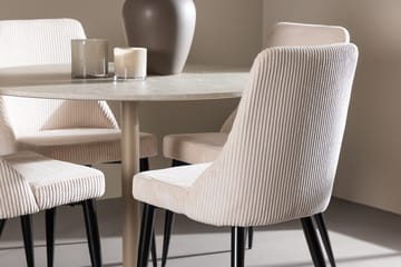 Rund matgrupp Venture Home Beige Beige 4st - Møbler - Borde - Spisebordssæt