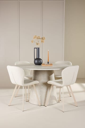 Rund matgrupp Venture Home Beige Beige 4st - Møbler - Borde - Spisebordssæt