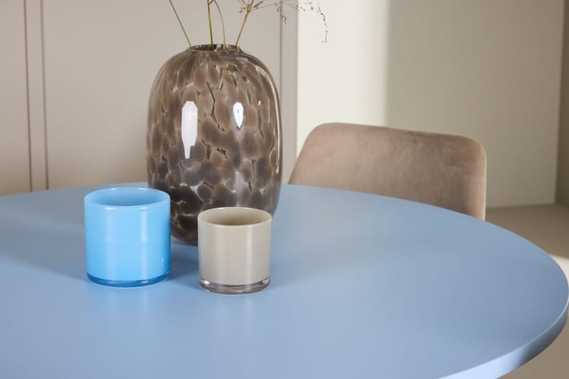 Rund matgrupp Venture Home Beige Blå 4st - Møbler - Borde - Spisebordssæt