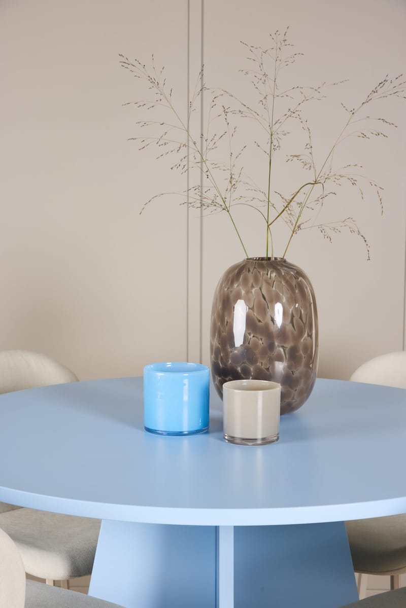Rund matgrupp Venture Home Beige Blå 4st - Møbler - Borde - Spisebordssæt
