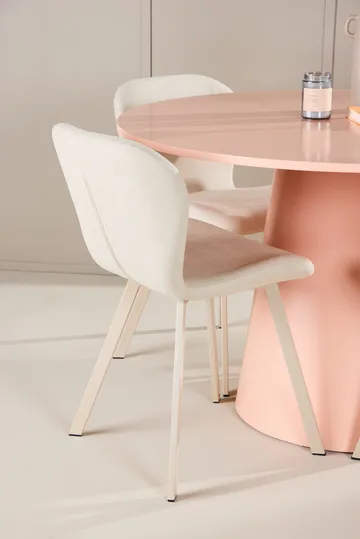 Rund matgrupp Venture Home Beige Koppar 4st - Møbler - Borde - Spisebordssæt