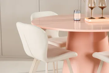 Rund matgrupp Venture Home Beige Koppar 4st - Møbler - Borde - Spisebordssæt