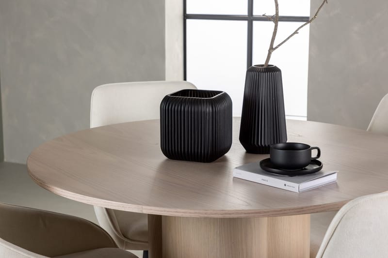 Rund matgrupp Venture Home Beige Ljust trä 4st - Møbler - Borde - Spisebordssæt