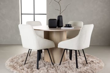 Hvid - Beige, svart