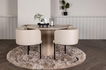 Hvid - Mocca, beige