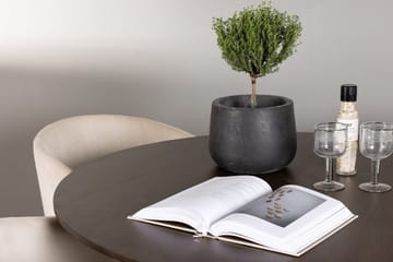 Rund matgrupp Venture Home Beige Mörkbrun 4st - Mørkebrun - Møbler - Borde - Spisebordssæt