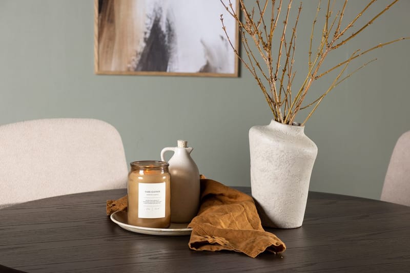 Rund matgrupp Venture Home Beige Mörkbrun 4st - Mørkebrun - Møbler - Borde - Spisebordssæt