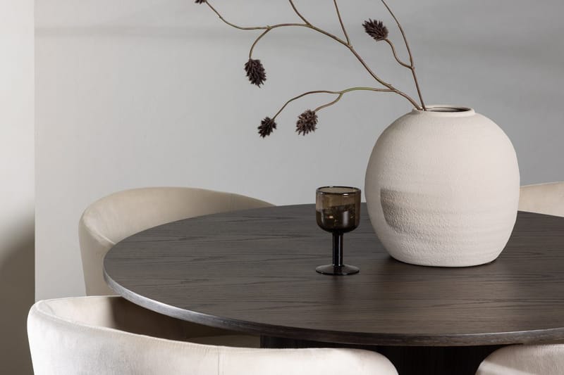 Rund matgrupp Venture Home Beige Mörkt trä 4st - Møbler - Borde - Spisebordssæt