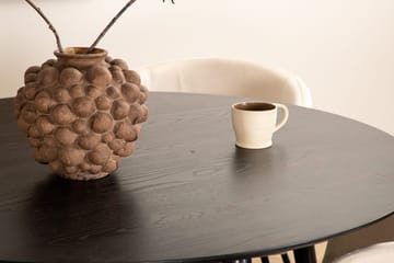 Rund matgrupp Venture Home Beige Svart 4st - Møbler - Borde - Spisebordssæt