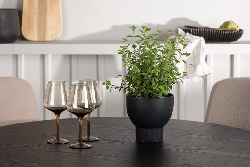 Rund matgrupp Venture Home Beige Svart 4st - Møbler - Borde - Spisebordssæt