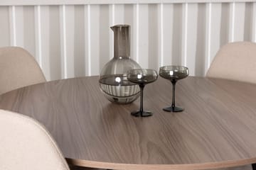 Rund matgrupp Venture Home Beige Valnöt 4st - Møbler - Borde - Spisebordssæt