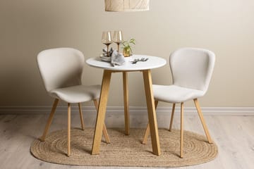 Rund matgrupp Venture Home Beige Vit 2st - Møbler - Borde - Spisebordssæt