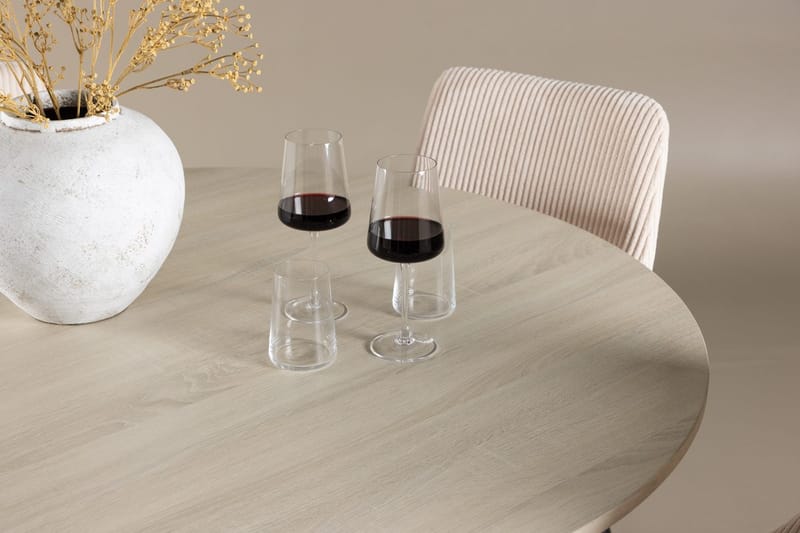 Rund matgrupp Venture Home Beige Vitputsad 4st - Møbler - Borde - Spisebordssæt