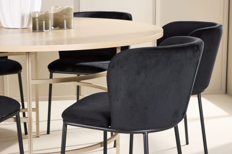 Rund matgrupp Venture Home Beige - Møbler - Borde - Spisebordssæt