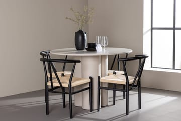 Rund matgrupp Venture Home Beige - Møbler - Borde - Spisebordssæt