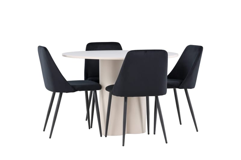 Rund matgrupp Venture Home Beige - Møbler - Borde - Spisebordssæt
