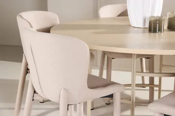 Rund matgrupp Venture Home Beige - Møbler - Borde - Spisebordssæt