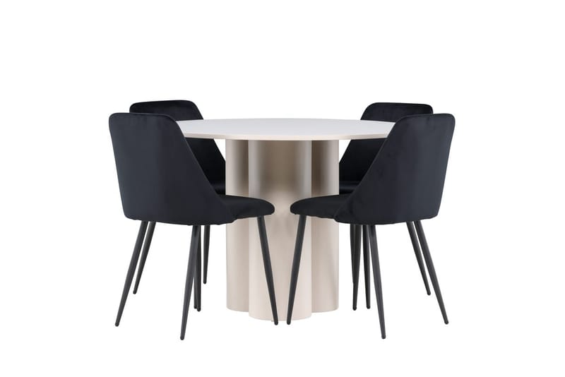 Rund matgrupp Venture Home Beige - Møbler - Borde - Spisebordssæt