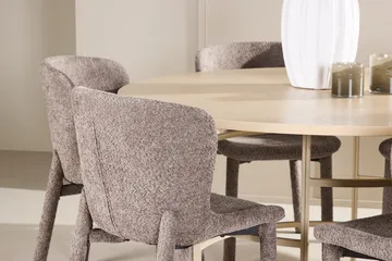 Rund matgrupp Venture Home Beige - Møbler - Borde - Spisebordssæt