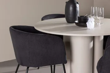 Rund matgrupp Venture Home Beige - Møbler - Borde - Spisebordssæt