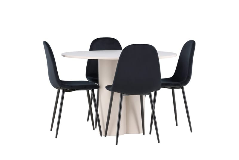 Rund matgrupp Venture Home Beige - Møbler - Borde - Spisebordssæt
