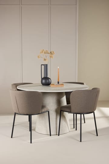 Rund matgrupp Venture Home Brun Beige 4st - Møbler - Borde - Spisebordssæt