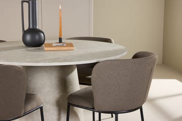 Rund matgrupp Venture Home Brun Beige 4st - Møbler - Borde - Spisebordssæt