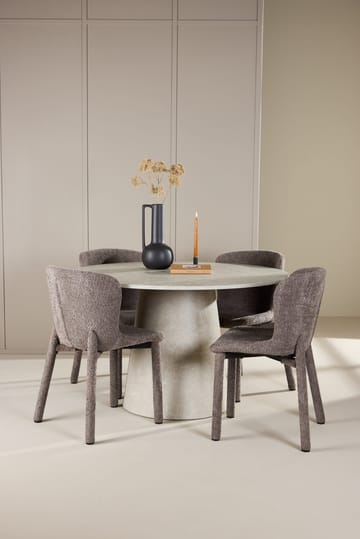 Rund matgrupp Venture Home Brun Beige 4st - Møbler - Borde - Spisebordssæt