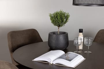 Rund matgrupp Venture Home Brun Mörkbrun 4st - Mørkebrun - Møbler - Borde - Spisebordssæt