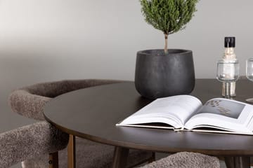 Rund matgrupp Venture Home Brun Mörkbrun 4st - Mørkebrun - Møbler - Borde - Spisebordssæt