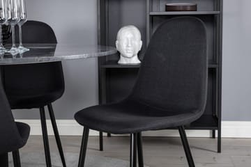 Rund matgrupp Venture Home Grå marmor - Møbler - Borde - Spisebordssæt