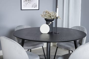 Rund matgrupp Venture Home Grå - Møbler - Borde - Spisebordssæt