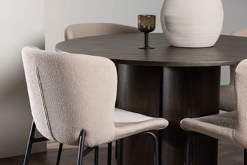 Rund matgrupp Venture Home Mörkt trä - Møbler - Borde - Spisebordssæt
