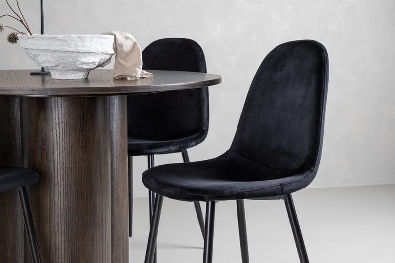 Rund matgrupp Venture Home Mörkt trä - Møbler - Borde - Spisebordssæt