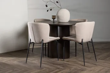 Mørkt træ/Beige/Sort - Mocca, grå, svart, beige