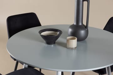 Rund matgrupp Venture Home Svart Grå 4st - Møbler - Borde - Spisebordssæt