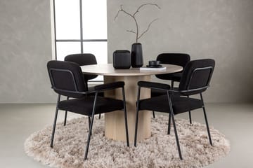 Hvid - Mörkbrun/Svart
