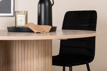 Rund matgrupp Venture Home Svart Ljust trä 4st - Møbler - Borde - Spisebordssæt