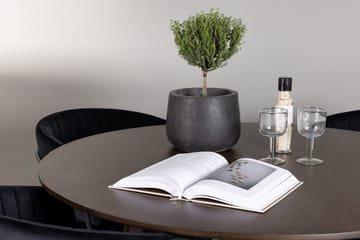 Rund matgrupp Venture Home Svart Mörkbrun 4st - Mørkebrun - Møbler - Borde - Spisebordssæt