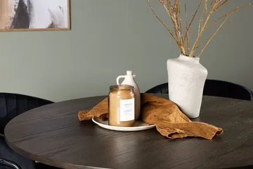 Rund matgrupp Venture Home Svart Mörkt trä 4st - Møbler - Borde - Spisebordssæt